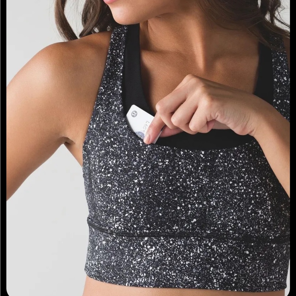 Lululemon Run Stuff Your Bra Mini Splatter Long Line 2